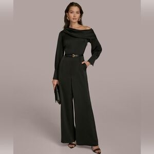 Donna Karan Elegant Black Jumpsuit, Size 8